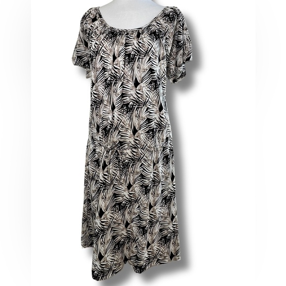 Kim Rogers Printed Cinched waist mini Dress - Picture 1 of 3